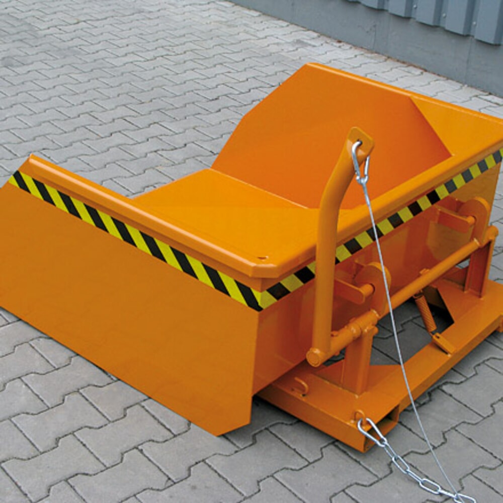 N° de l'image du produit 3 : Eichinger® Pelle godet avec passage de fourche pour chariot élévateur, 1 500 kg, 300 litres orangé pur