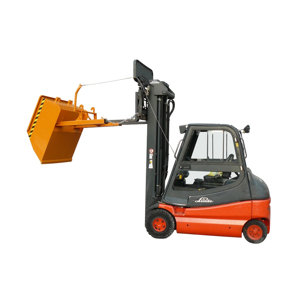 N° de l'image du produit 6 : Eichinger® Pelle godet avec passage de fourche pour chariot élévateur, 1 500 kg, 300 litres orangé pur