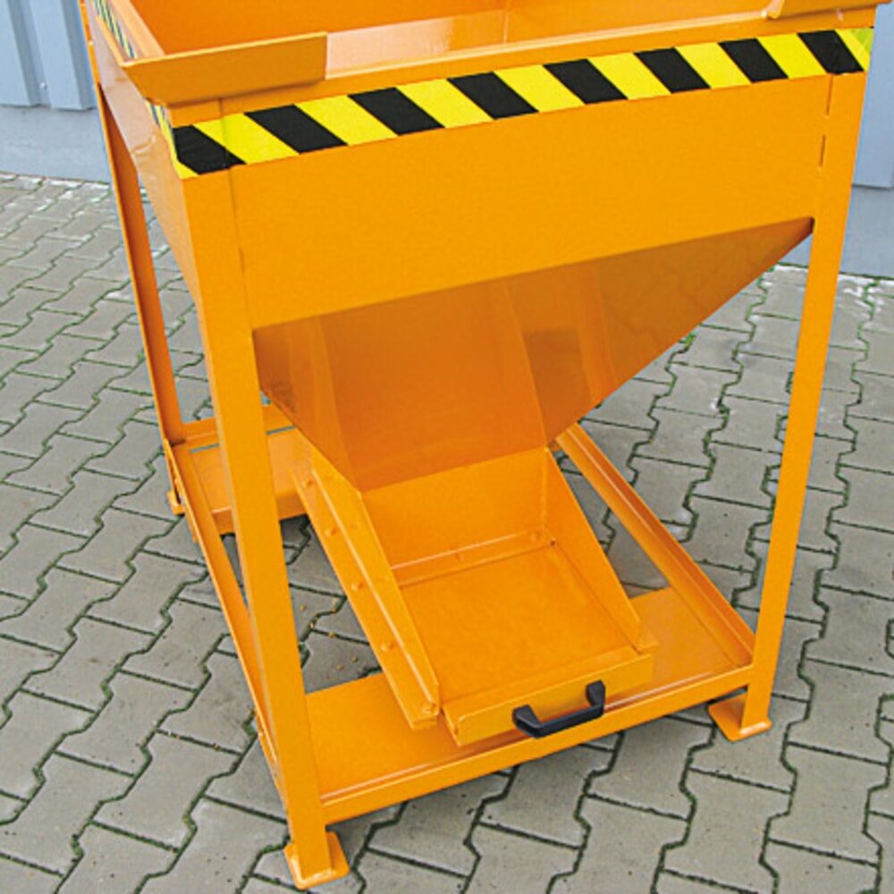 N° de l'image du produit 3 : Eichinger® Conteneur silo avec trappe coulissante de dosage sur la trémie de sortie, 300 litres orangé pur