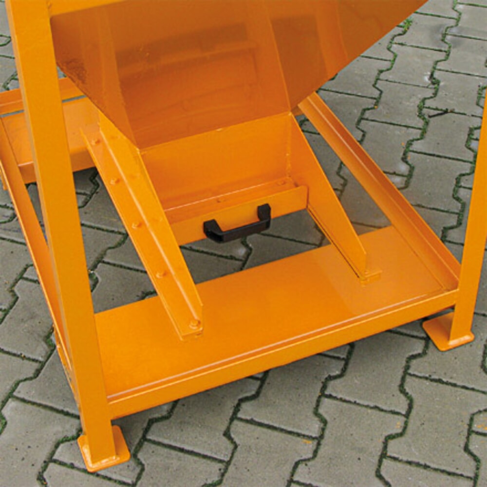 N° de l'image du produit 4 : Eichinger® Conteneur silo avec trappe coulissante de dosage sur la trémie de sortie, 300 litres orangé pur