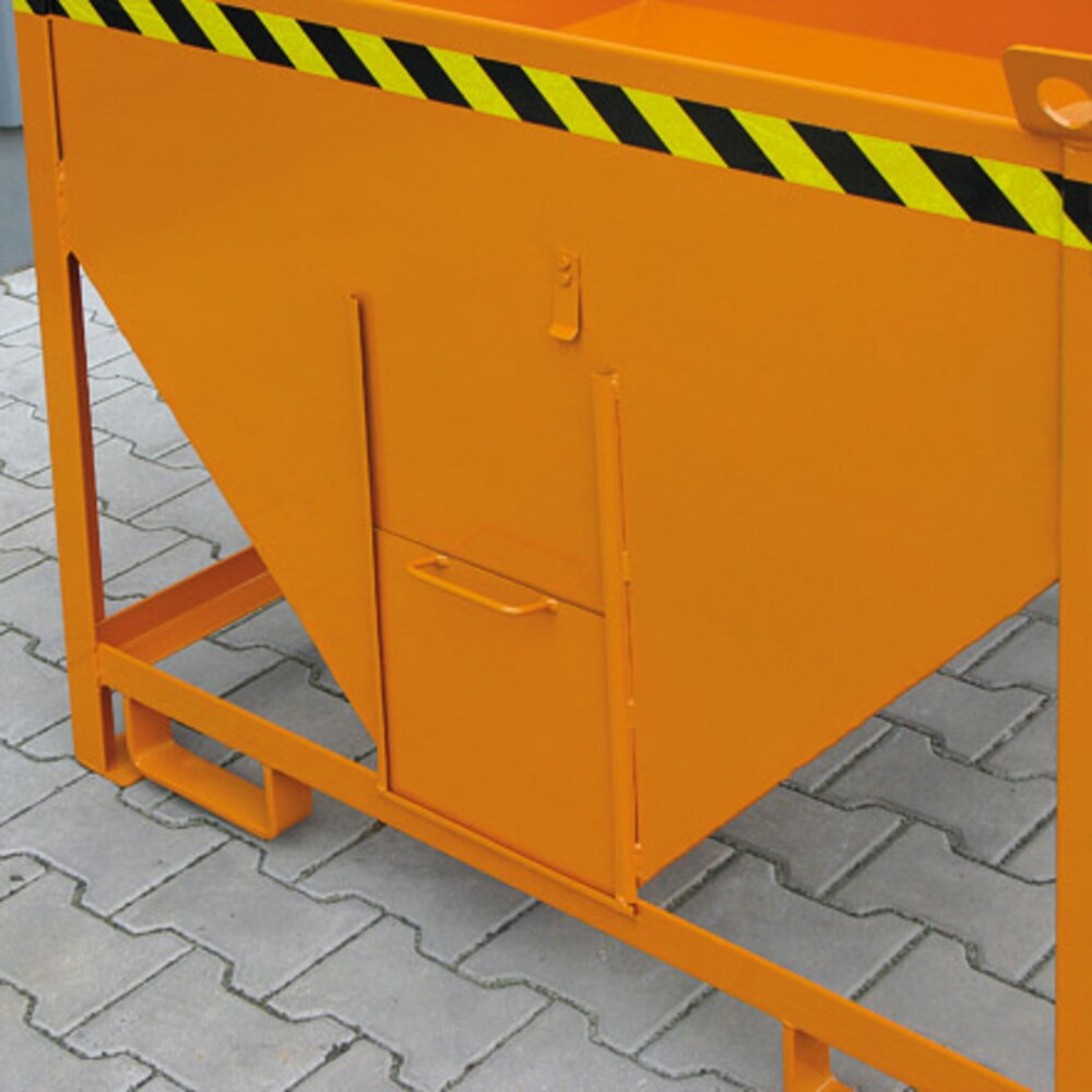 N° de l'image du produit 3 : Eichinger® Conteneur silo à guillotine, 300 litres orangé pur