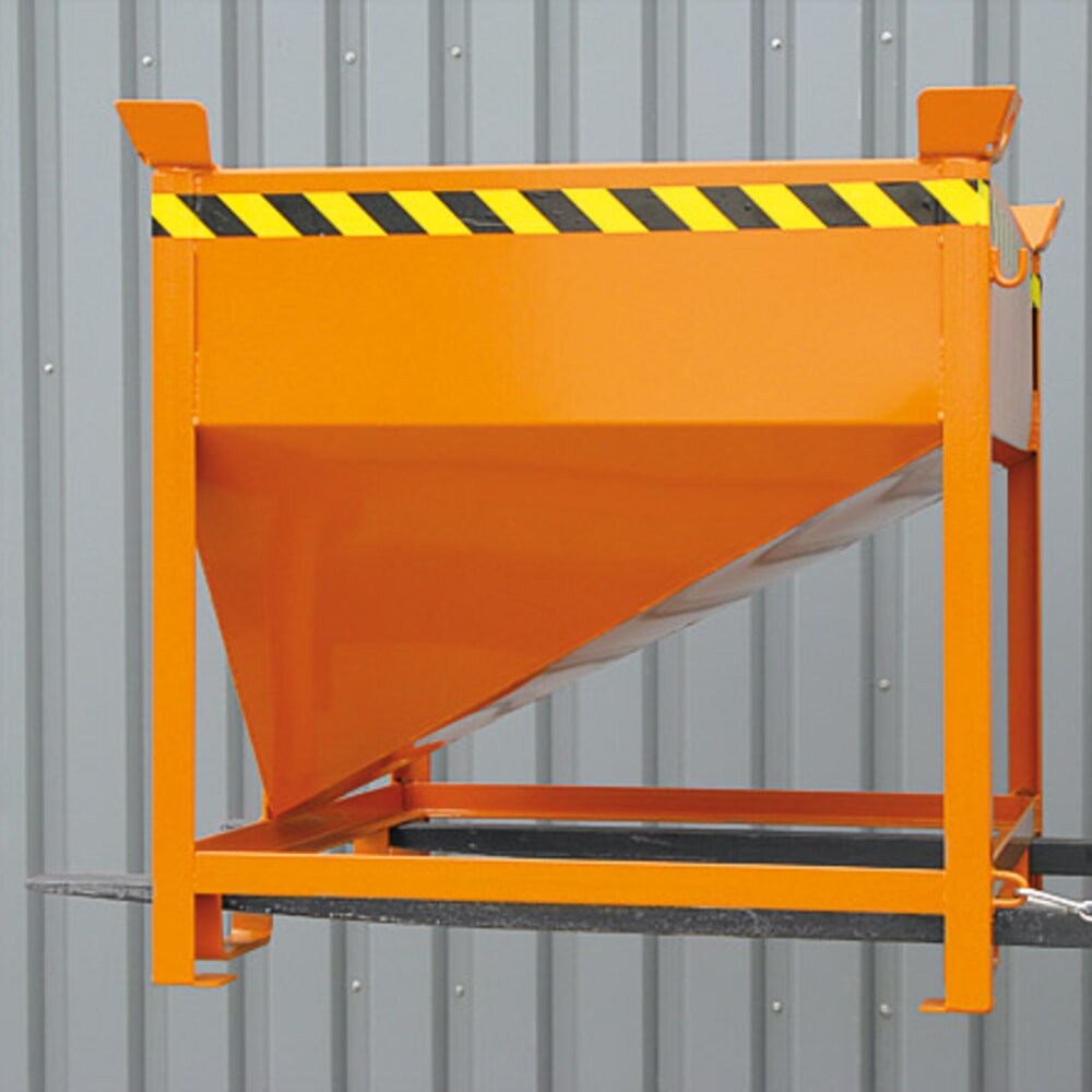 N° de l'image du produit 4 : Eichinger® Conteneur silo à guillotine, 300 litres orangé pur