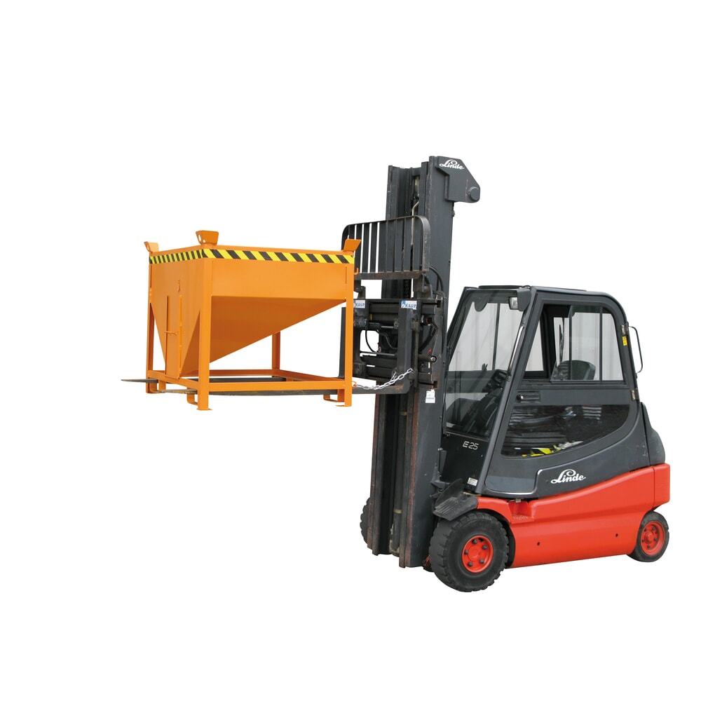 N° de l'image du produit 6 : Eichinger® Conteneur silo à guillotine, 300 litres orangé pur