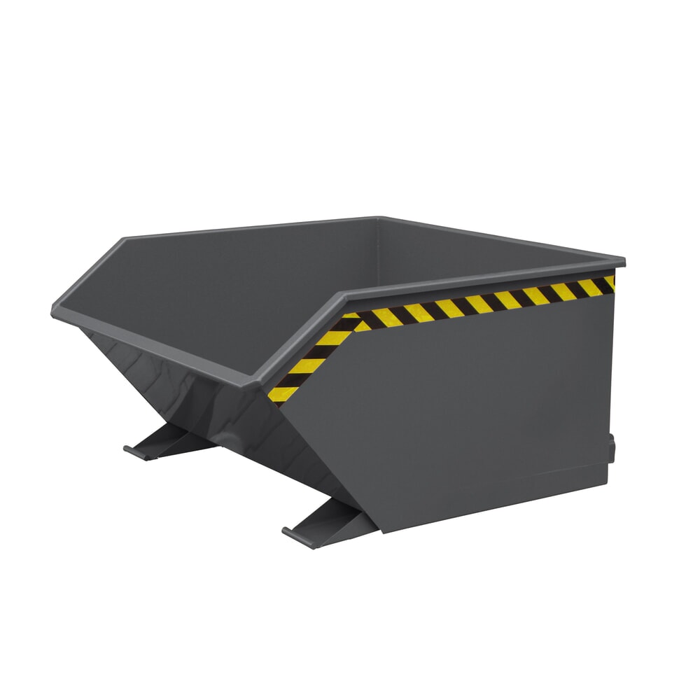 N° de l'image du produit 1 : Eichinger® Benne basculante à copeaux avec tamis et robinet de vidange, 1 000 kg, 300 litres, bleu gentiane