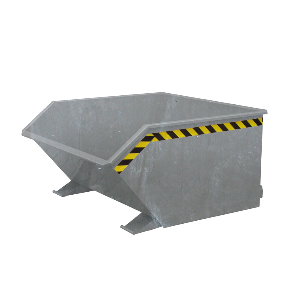 N° de l'image du produit 1 : Eichinger® Benne basculante à copeaux avec tamis et robinet de vidange, 1 000 kg, 500 litres, galvanisée à chaud