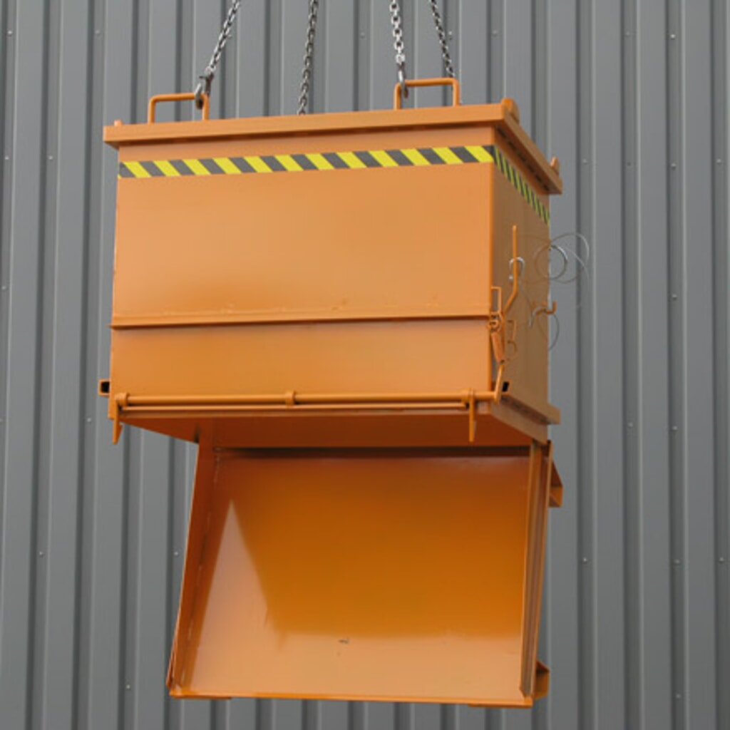 Eichinger® Conteneur pour matériaux de construction à fond basculant, 2 000 kg, 1 000 litres, galvanisé à chaud N° de l'image du produit 5 : Eichinger® Conteneur pour matériaux de construction à fond basculant, 2 000 kg, 1 000 litres, galvanisé à chaud