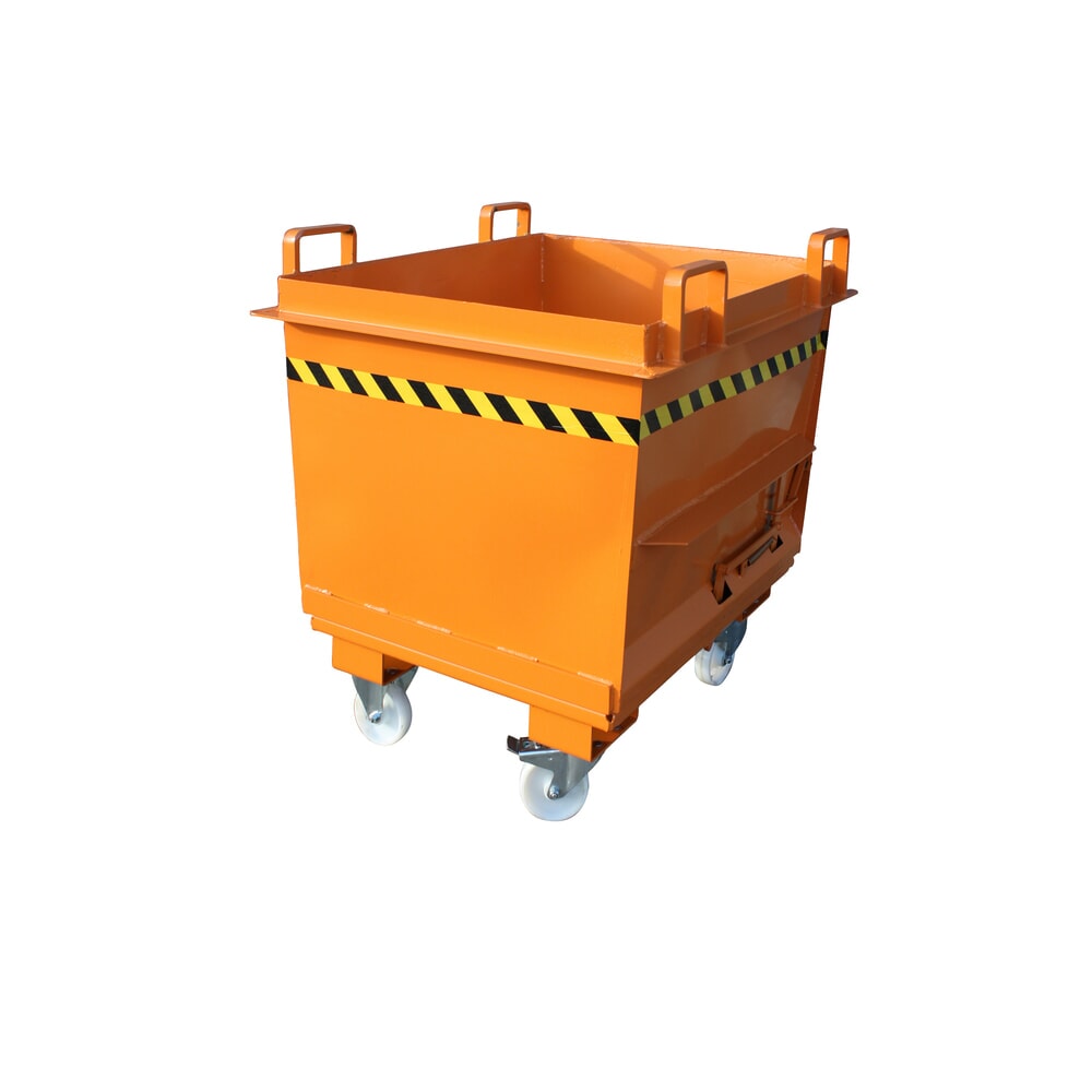 N° de l'image du produit 4 : Eichinger® Benne à fond basculant en version conique, 1500 kg, 750 litres orangé pur