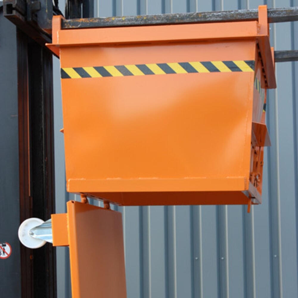 N° de l'image du produit 5 : Eichinger® Benne à fond basculant en version conique, 1500 kg, 750 litres gris anthracite