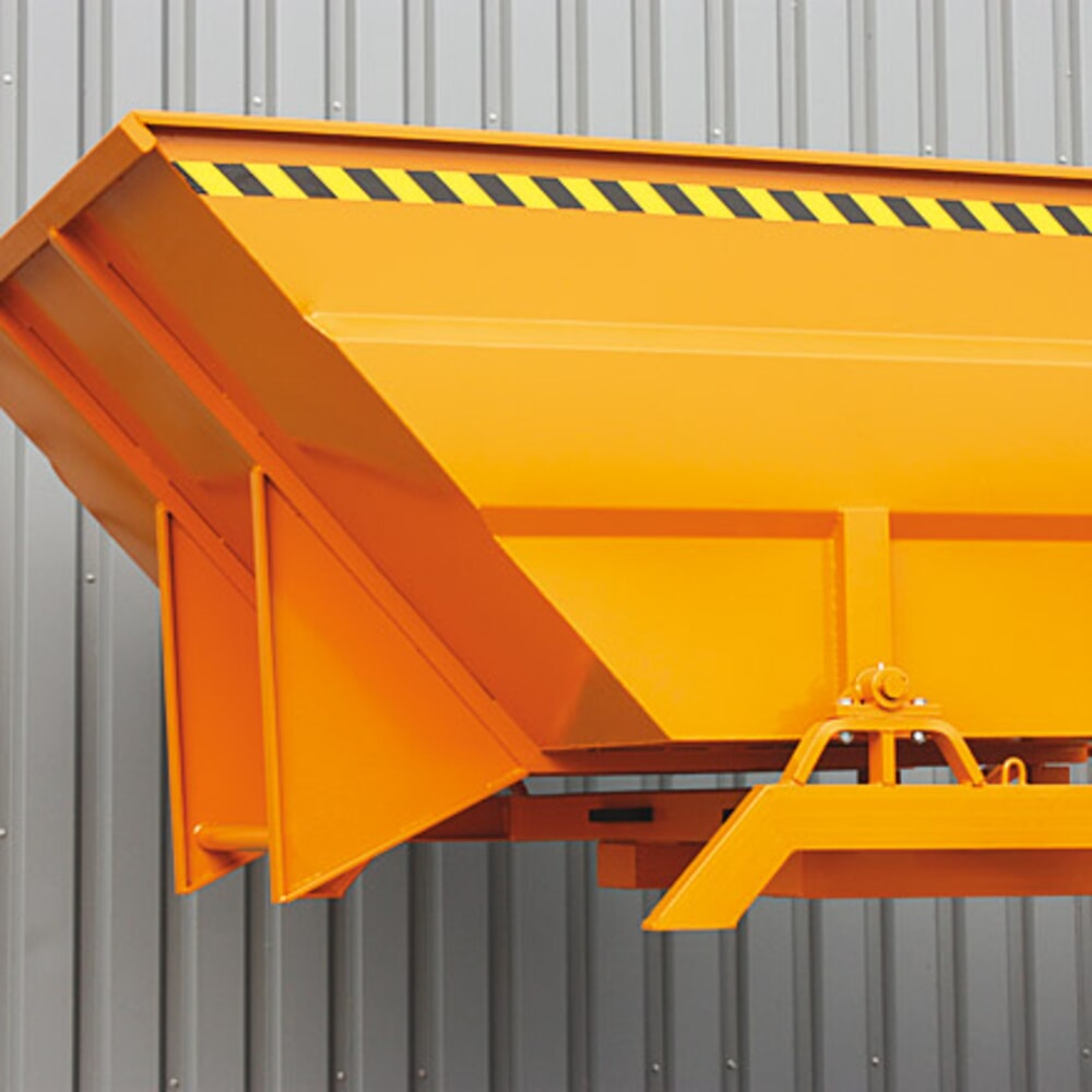 N° de l'image du produit 6 : Eichinger® Benne basculante extra large et massive, 2 500 kg, 4 000 litres, bleu gentiane