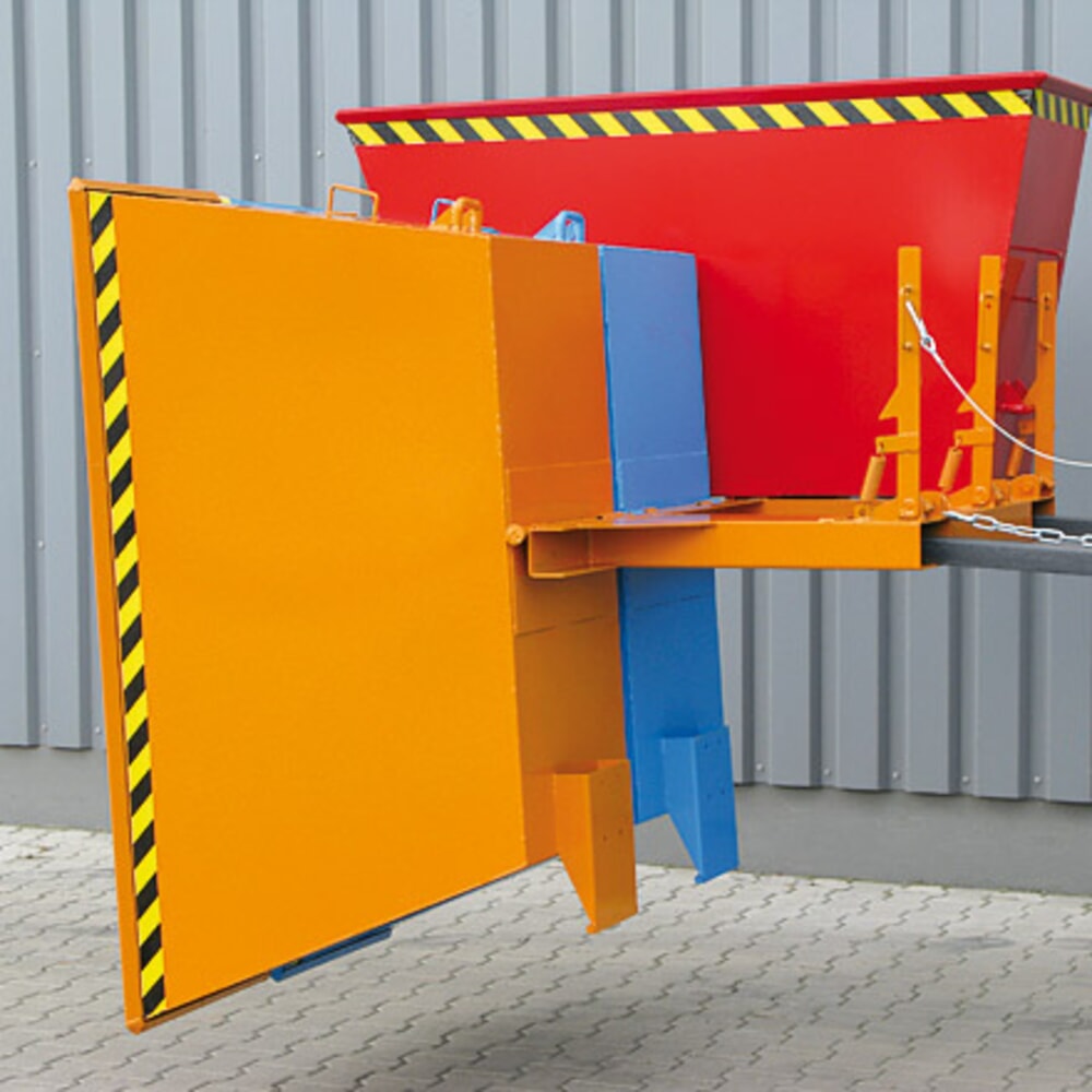 N° de l'image du produit 4 : Eichinger® Benne basculante Système de tri 2 en 1 ou « 3 en 1 », 2x900 litres, orangé pur