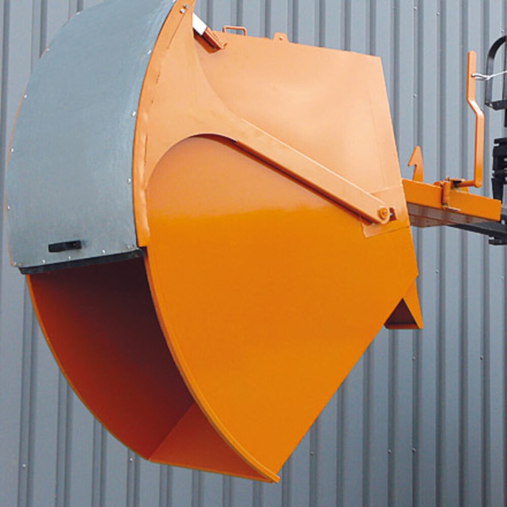 N° de l'image du produit 4 : Eichinger® Benne basculante avec couvercle rond, 1 000 kg, 750 litres, galvanisée à chaud