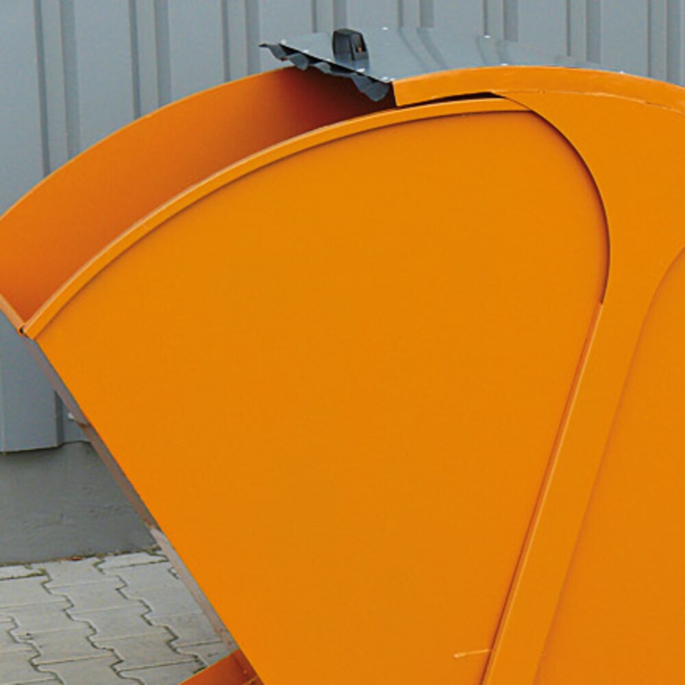 N° de l'image du produit 5 : Eichinger® Benne basculante avec couvercle rond, 1 000 kg, 750 litres, galvanisée à chaud