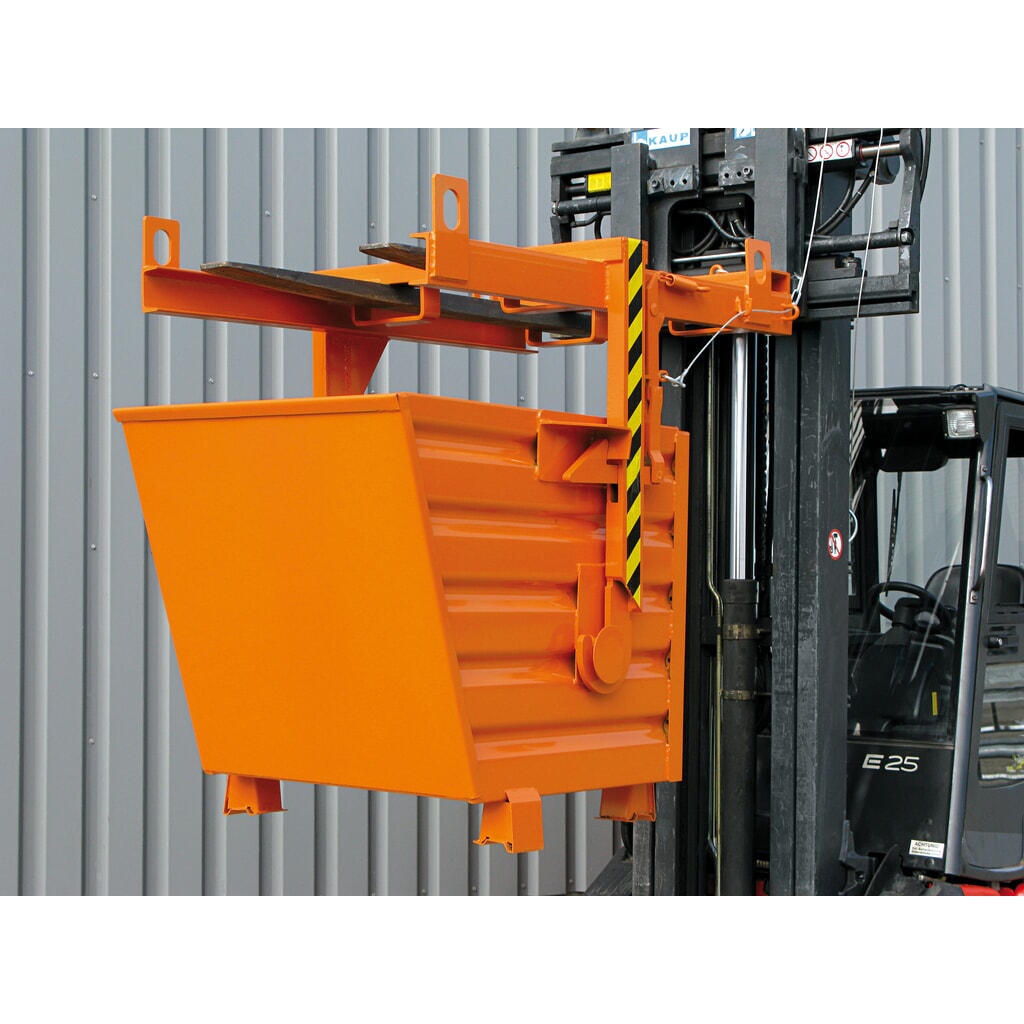 Eichinger® Benne empilable, 500 kg, 300 litres, orangé pur N° de l'image du produit 6 : Eichinger® Benne empilable, 500 kg, 300 litres, orangé pur
