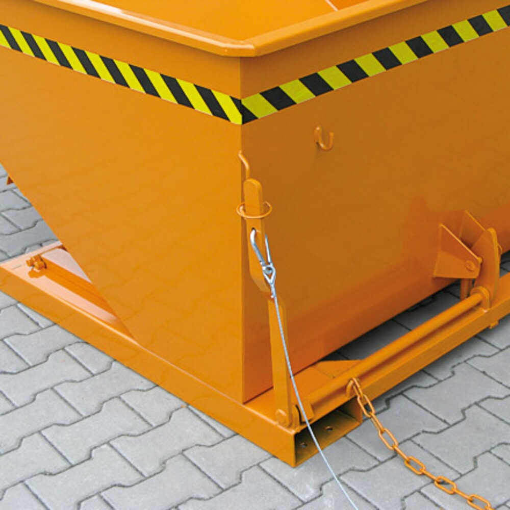 N° de l'image du produit 5 : Benne basculante Eichinger® hauteur de construction faible, 1 000 kg, 1000 litres, galvanisé à chaud