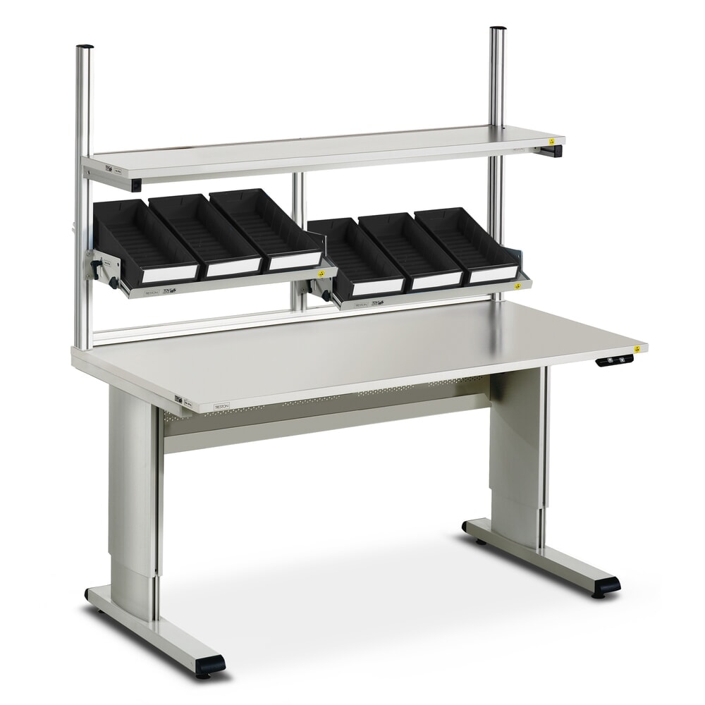 N° de l'image du produit 3 : Étagère pour table de travail TRESTON WB, ESD, lxP 960 x 400 mm