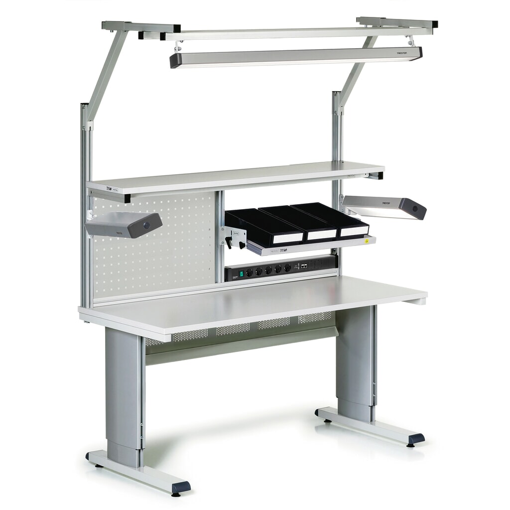 Table de travail TRESTON, type WB, réglable en hauteur, manuel, L x P 1 800 x 800 mm N° de l'image du produit 4 : Table de travail TRESTON, type WB, réglable en hauteur, manuel, L x P 1 800 x 800 mm