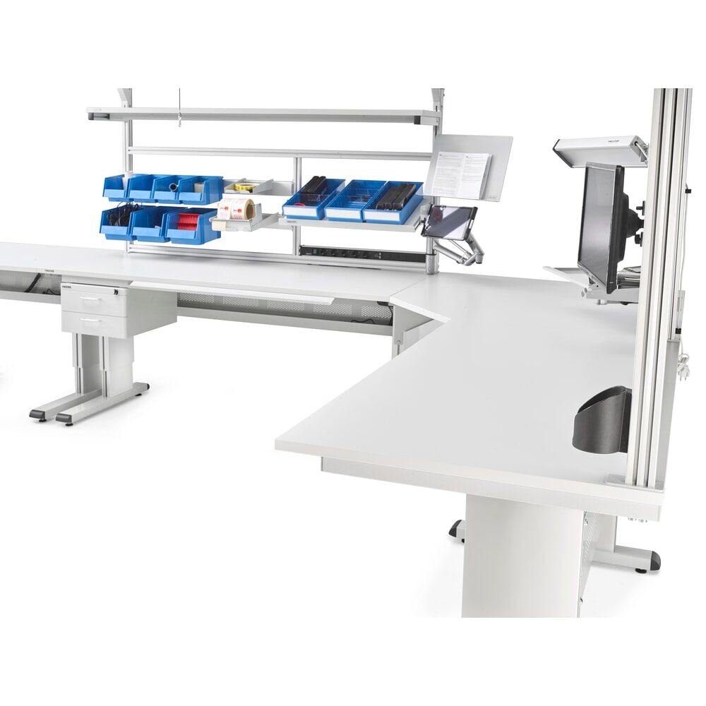 N° de l'image du produit 3 : Goulotte pour câbles pour table de travail TRESTON de type WB, largeur 1 500 mm