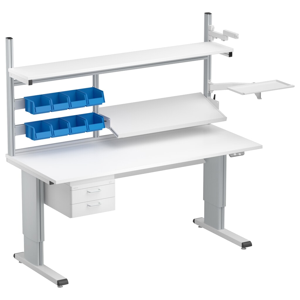 Baguette d'accrochage pour table de travail TRESTON WB, longueur 685 mm N° de l'image du produit 3 : Baguette d'accrochage pour table de travail TRESTON WB, longueur 685 mm