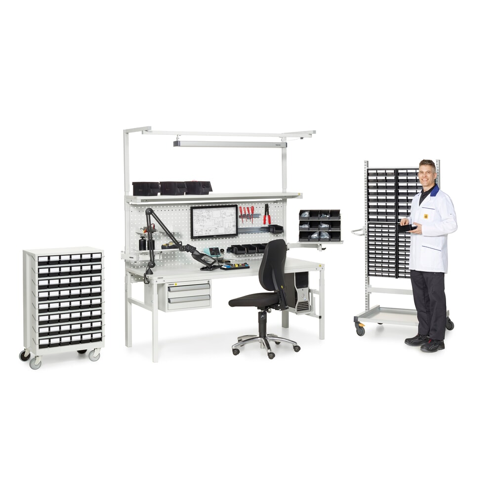 N° de l'image du produit 3 : Siège de travail TRESTON Ergo 30, ESD, noir