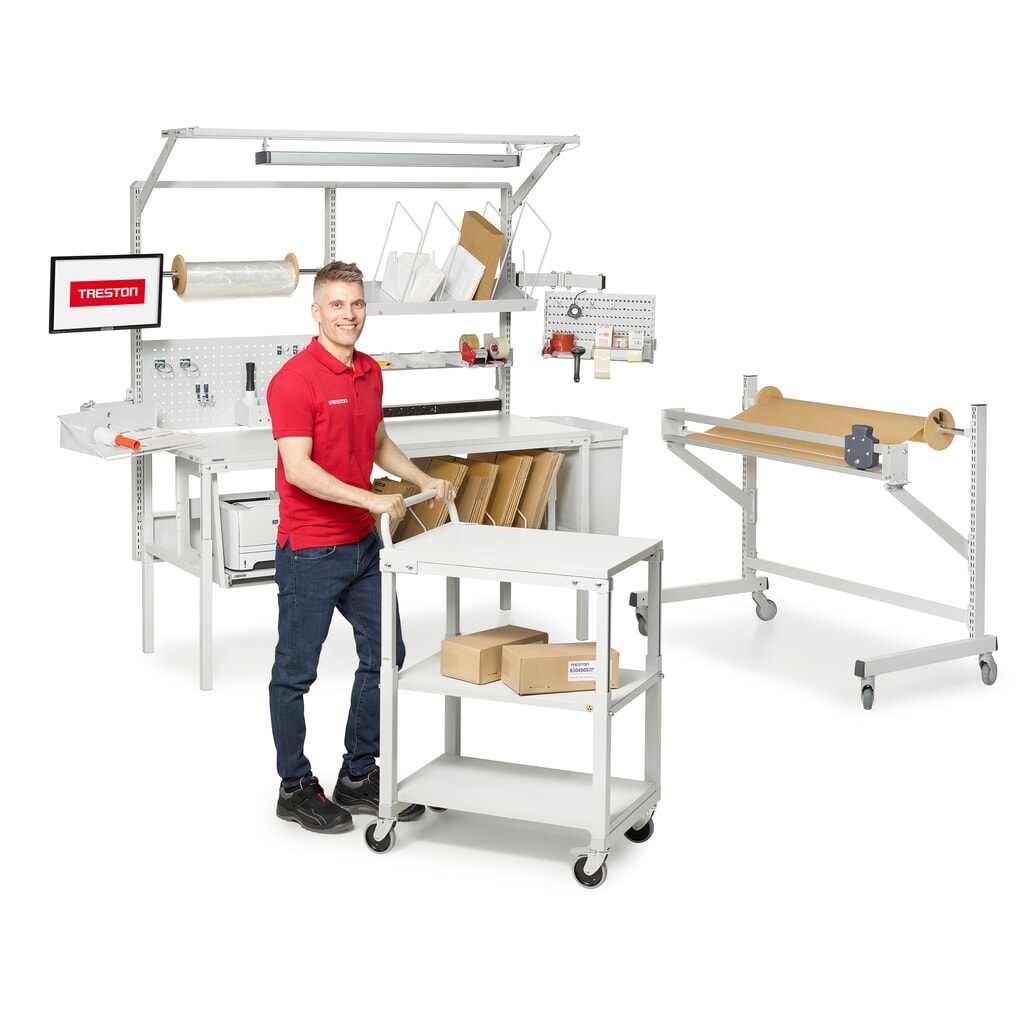 N° de l'image du produit 4 : Servante, FP 150 kg, LxP 700 x 500 mm