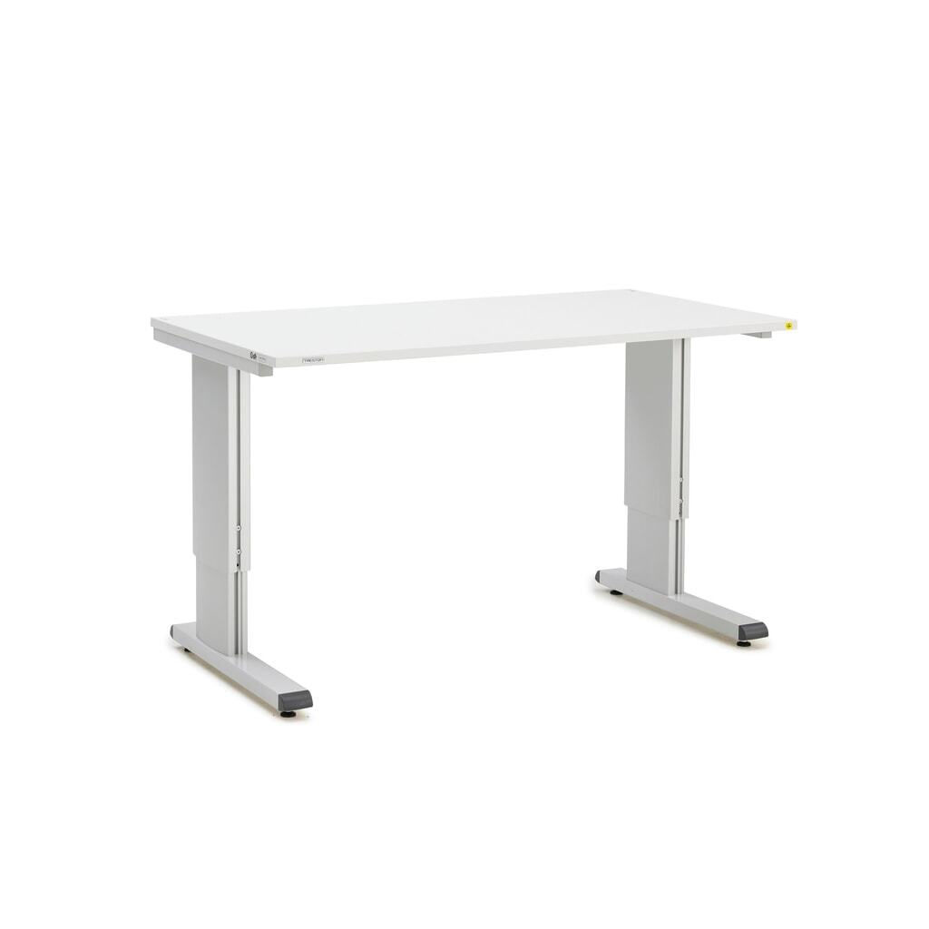 N° de l'image du produit 1 : Table de travail TRESTON WB, ESD, réglable en hauteur manuellement, lxP 1 500 x 800 mm