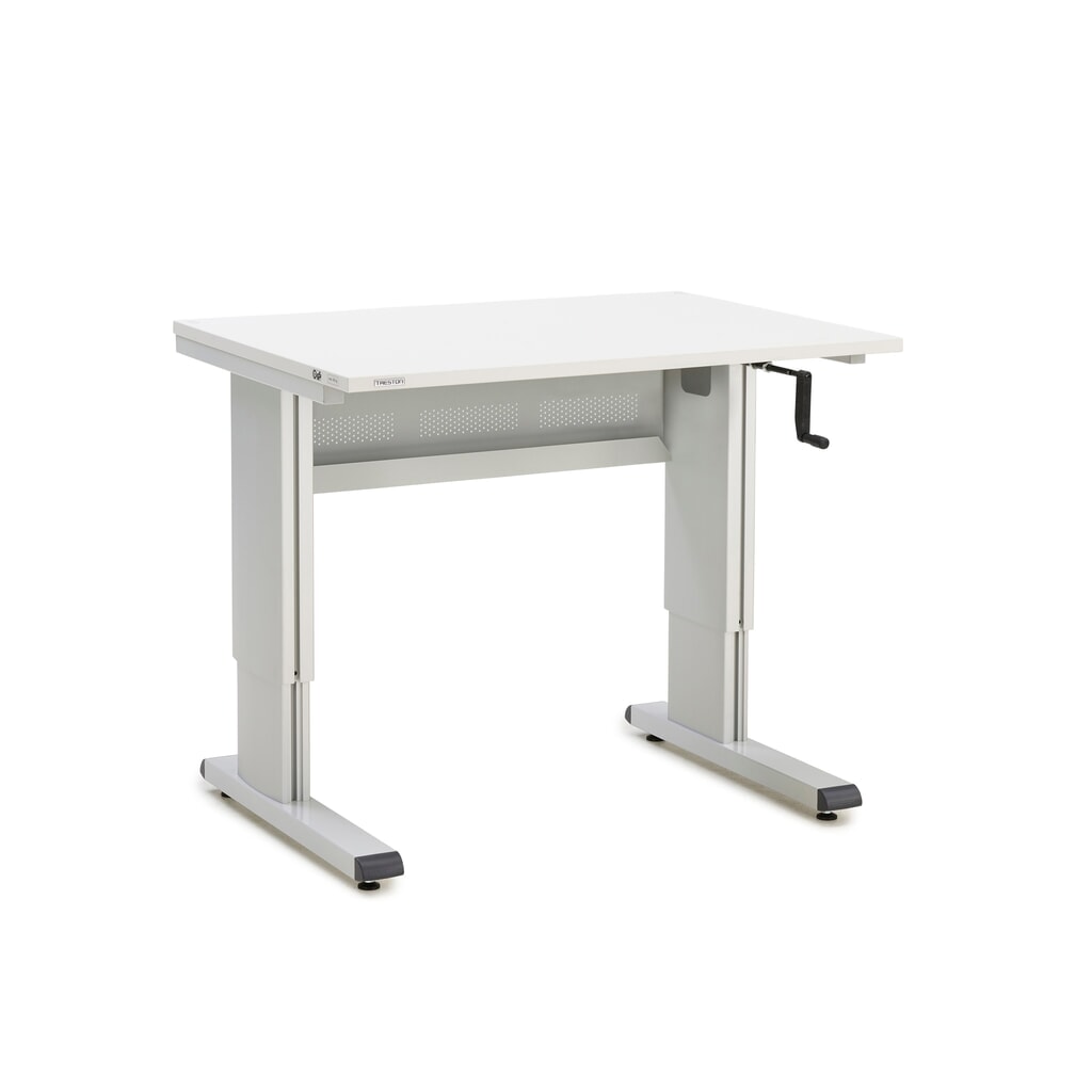 Table de travail TRESTON, type WB, réglable en hauteur, manivelle, L x P 1 073 x 800 mm Illustration du produit: Table de travail TRESTON, type WB, réglable en hauteur, manivelle, L x P 1 073 x 800 mm
