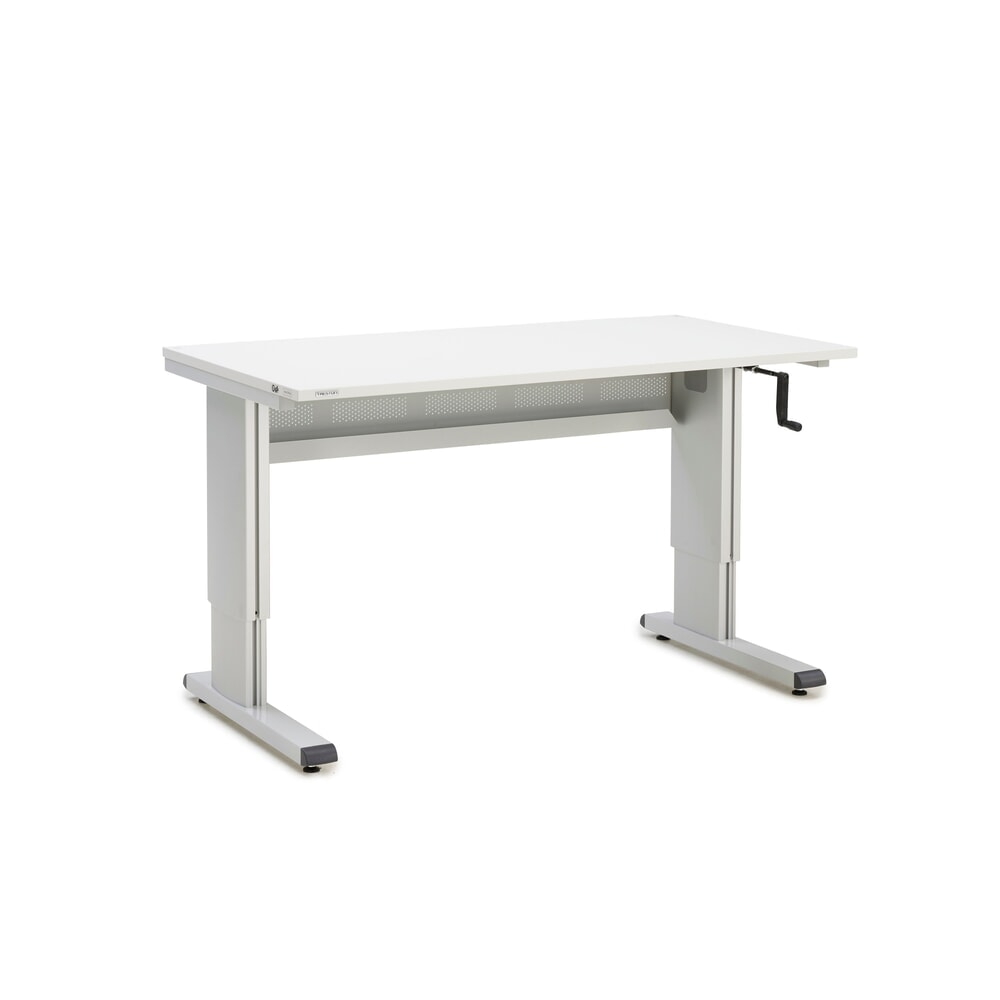 Illustration du produit: Table de travail TRESTON, type WB, réglable en hauteur, manivelle, L x P 1 500 x 800 mm