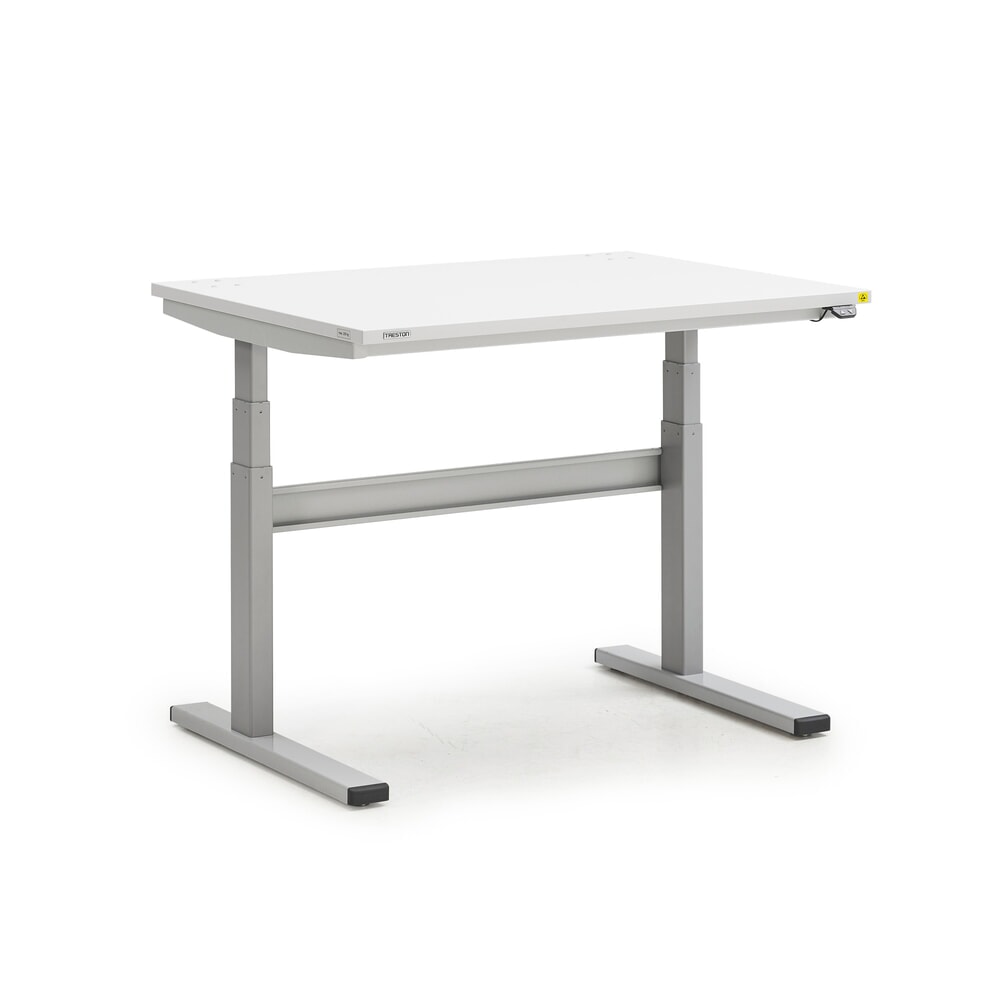 Illustration du produit: Table de travail TRESTON TED, ESD, réglage électrique de la hauteur, HxlxP 630-1 270 x 1 100 x 800 mm