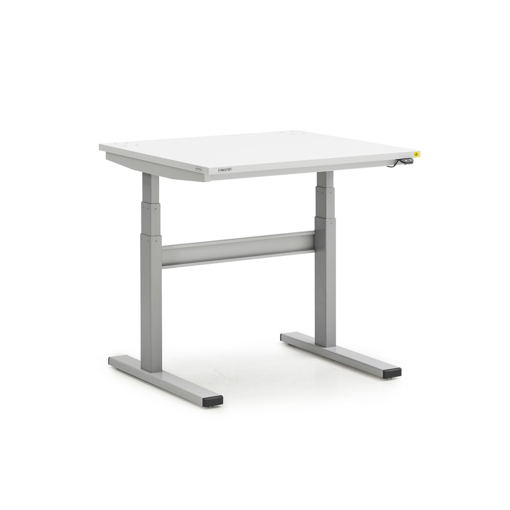 Table de travail TRESTON TED, ESD, réglage électrique de la hauteur, HxlxP 630-1 270 x 900 x 800 mm Illustration du produit: Table de travail TRESTON TED, ESD, réglage électrique de la hauteur, HxlxP 630-1 270 x 900 x 800 mm