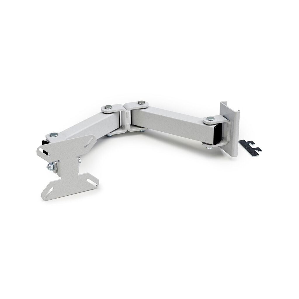 Bras porte-écran pour table de travail TRESTON TED, capacité de charge 7 kg, longueur de bras 2x 200 mm Illustration du produit: Bras porte-écran pour table de travail TRESTON TED, capacité de charge 7 kg, longueur de bras 2x 200 mm