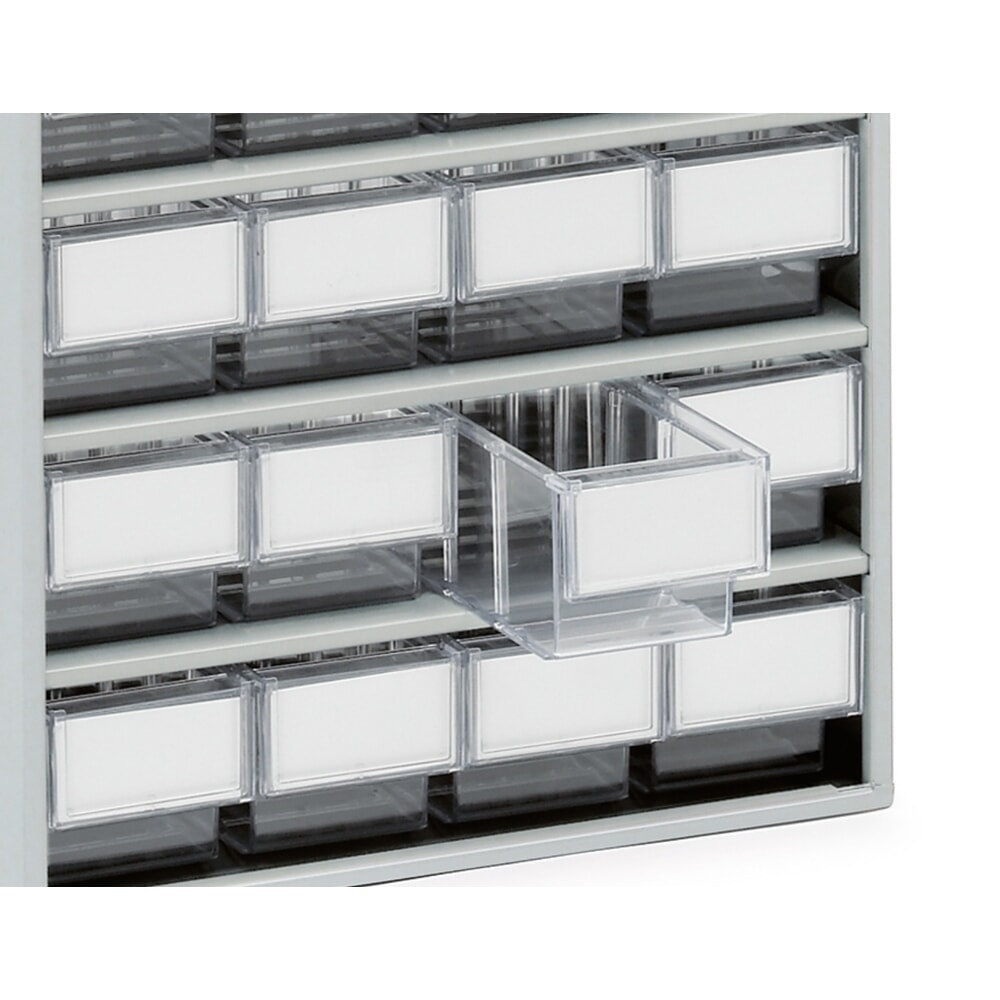 N° de l'image du produit 4 : Système de rangement à tiroirs, 16 tiroirs, profondeur 400 mm, transparent