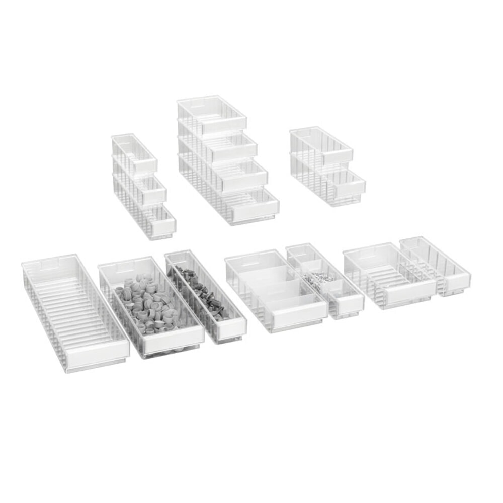 N° de l'image du produit 5 : Bac à bec compatible TRESTON en polystyrène, étiquettes incluses, haut. x larg. x prof. 82 x 186 x 300 mm