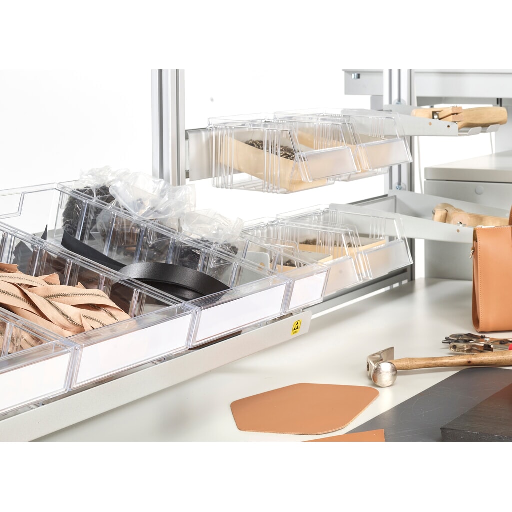 Bac à bec compatible TRESTON en polystyrène, étiquettes incluses, haut. x larg. x prof. 82 x 186 x 300 mm N° de l'image du produit 6 : Bac à bec compatible TRESTON en polystyrène, étiquettes incluses, haut. x larg. x prof. 82 x 186 x 300 mm