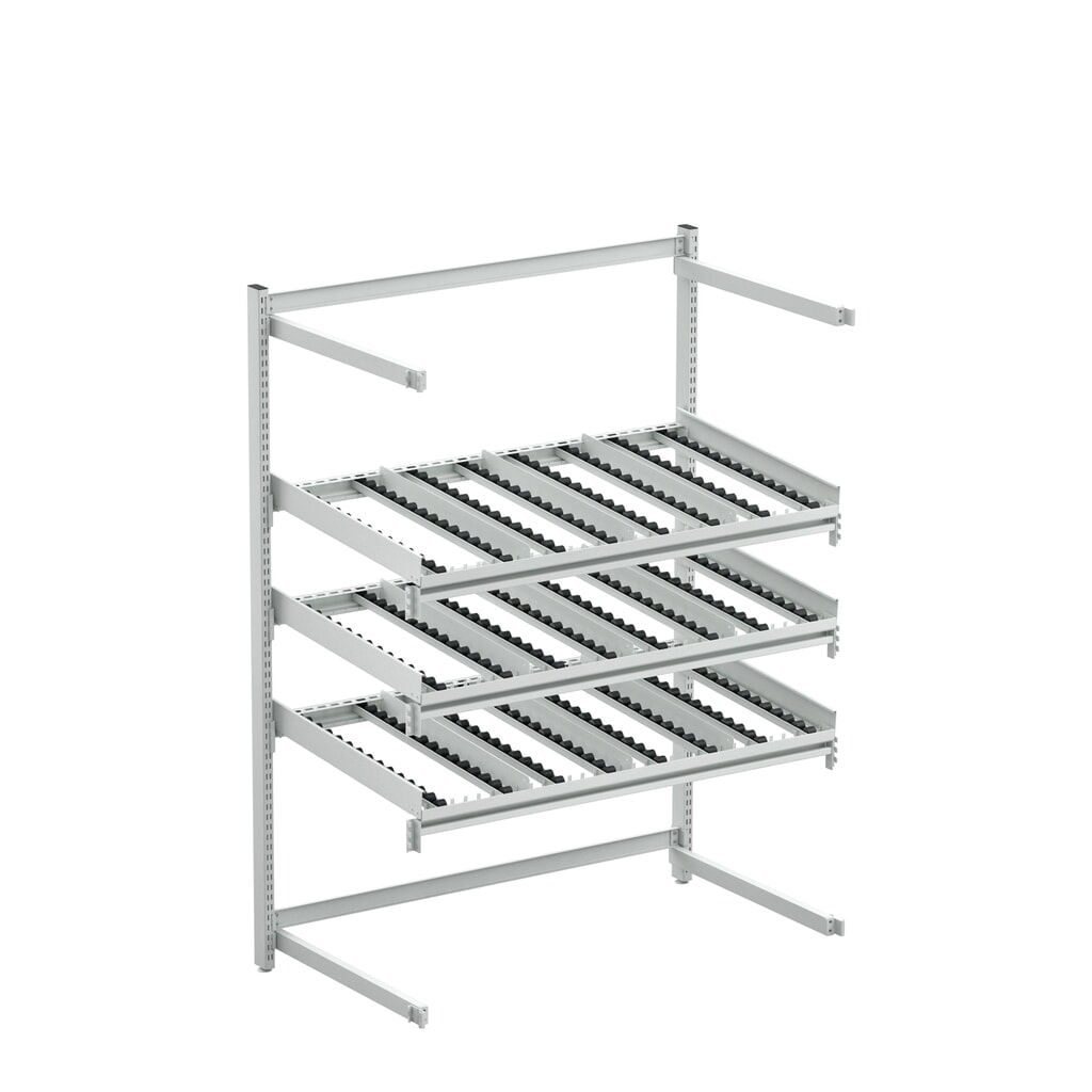 Illustration du produit: Rallonge arrière pour rayonnage de mise à disposition FIFO de TRESTON , ESD, HxlxP 1.860 x 1.385 x 735 mm