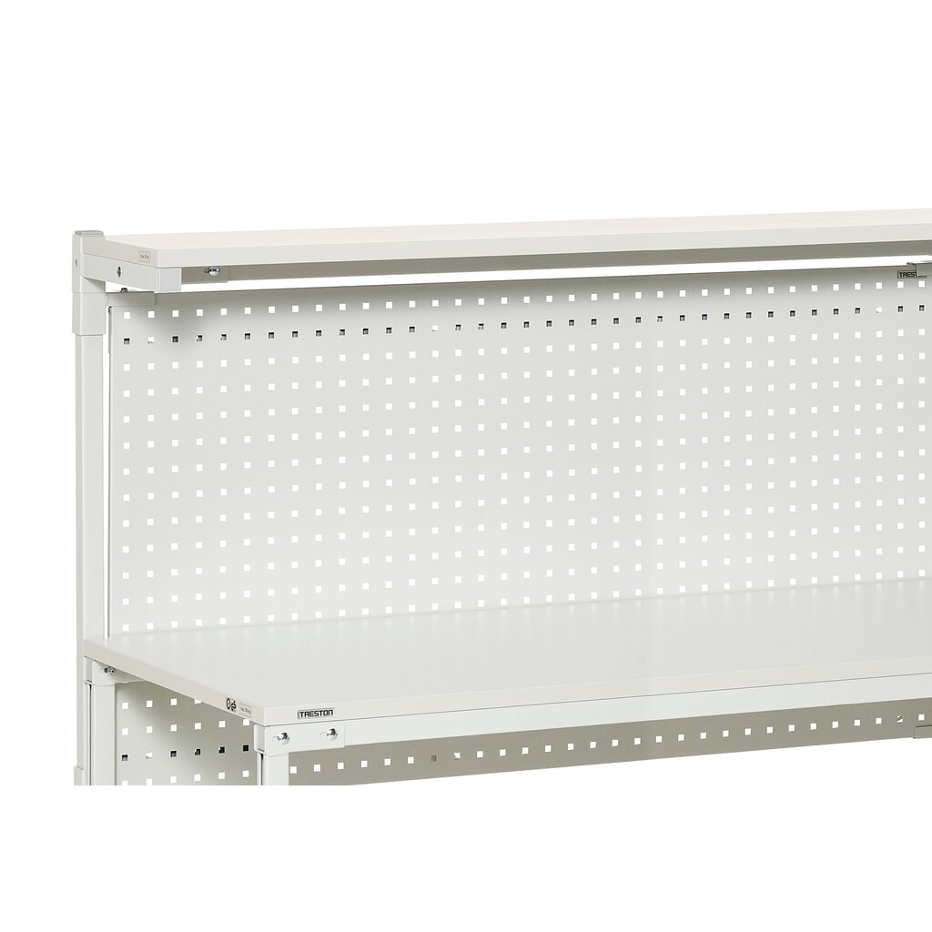 N° de l'image du produit 3 : Kit support pour plaque perforée, gris clair