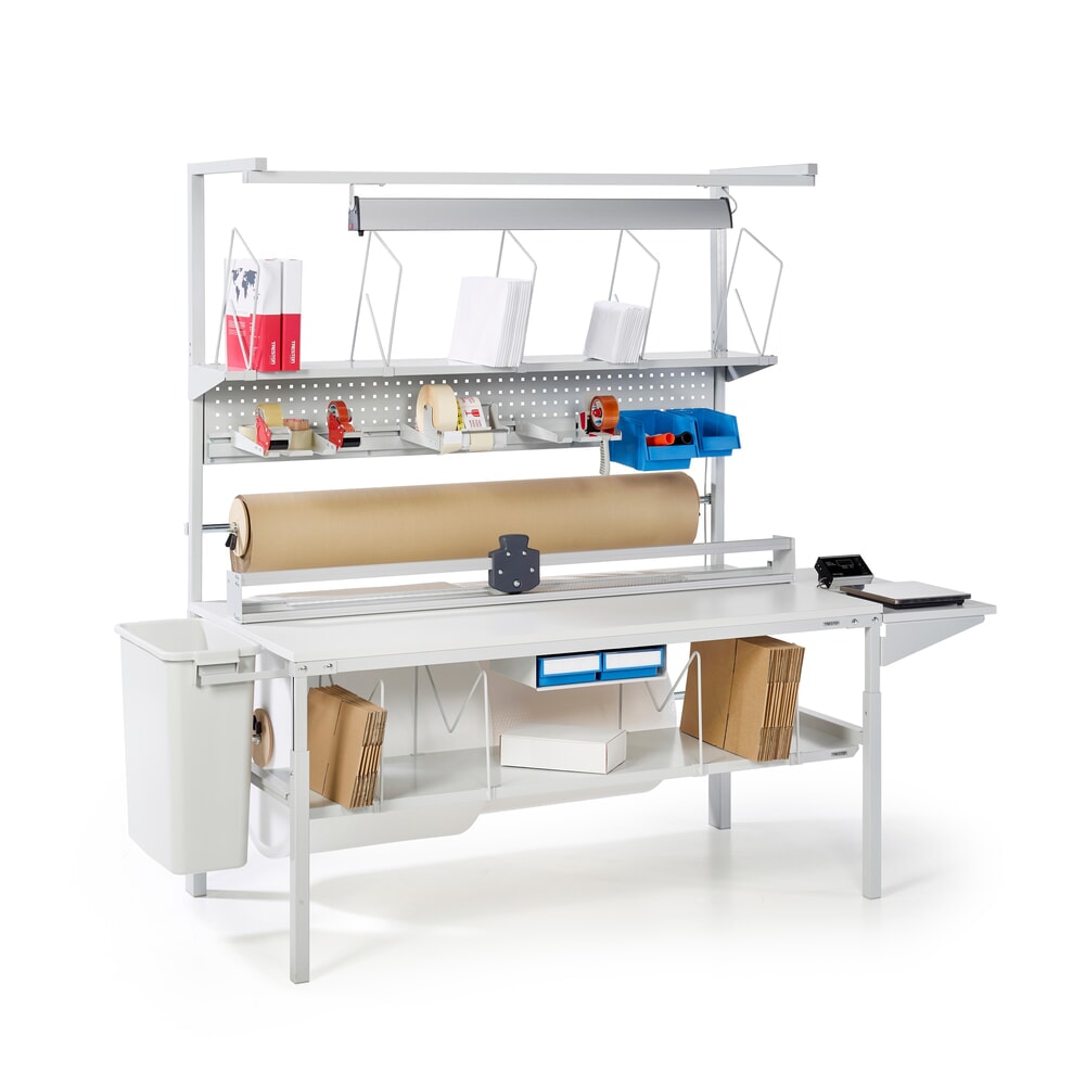 N° de l'image du produit 5 : Support supérieur pour rouleau de papier TRESTON pour profilés en C, largeur 1 800 mm