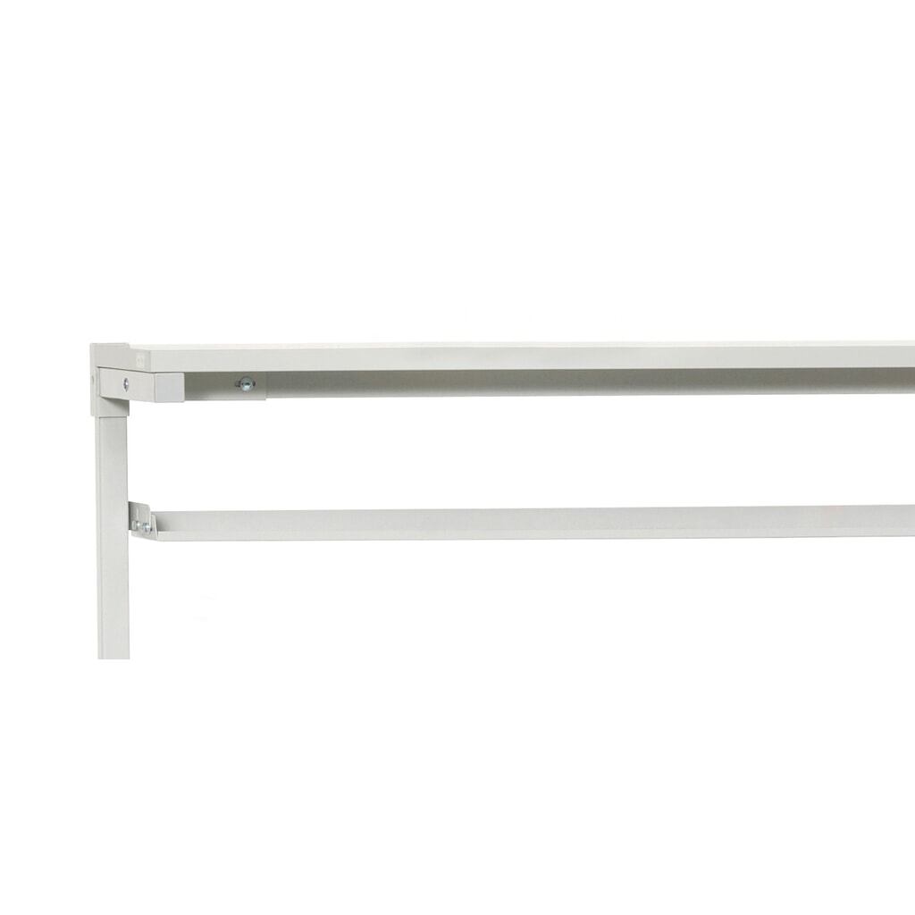 Tablette de rangement pour casiers de rangement, LxP 1 719 x 145 mm, pour une largeur de table de 1 800 mm Illustration du produit: Tablette de rangement pour casiers de rangement, LxP 1 719 x 145 mm, pour une largeur de table de 1 800 mm