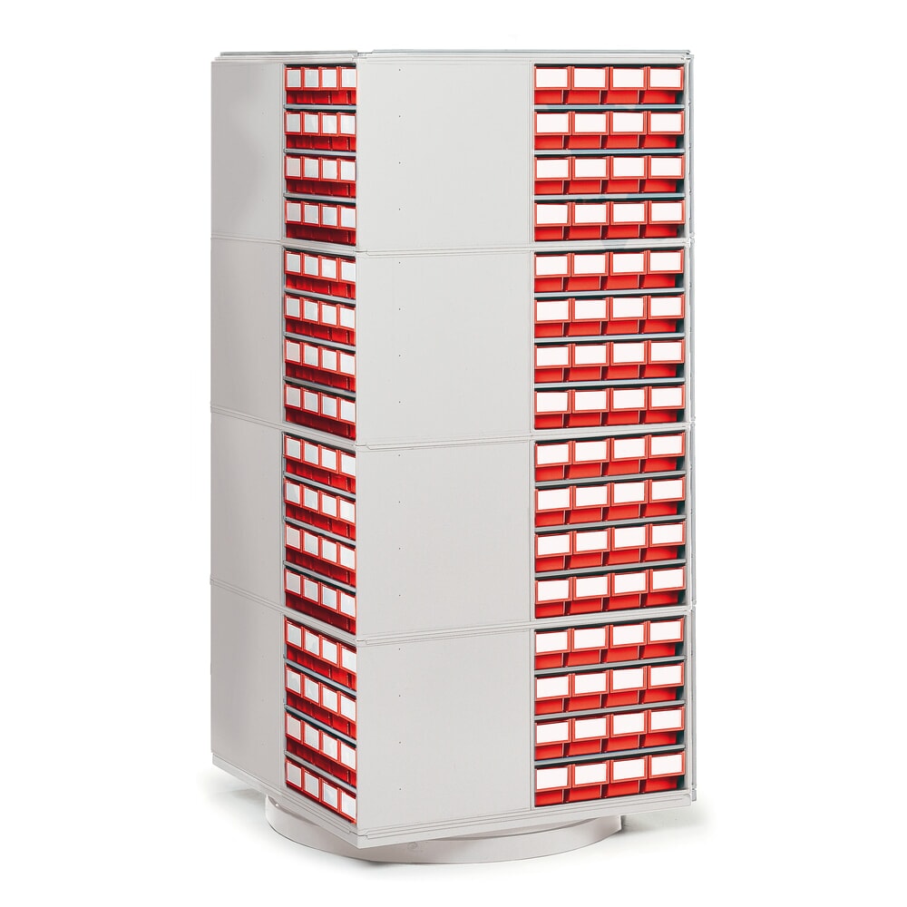 N° de l'image du produit 4 : Système de rangement à tiroirs, 8 tiroirs, profondeur 400 mm, rouge