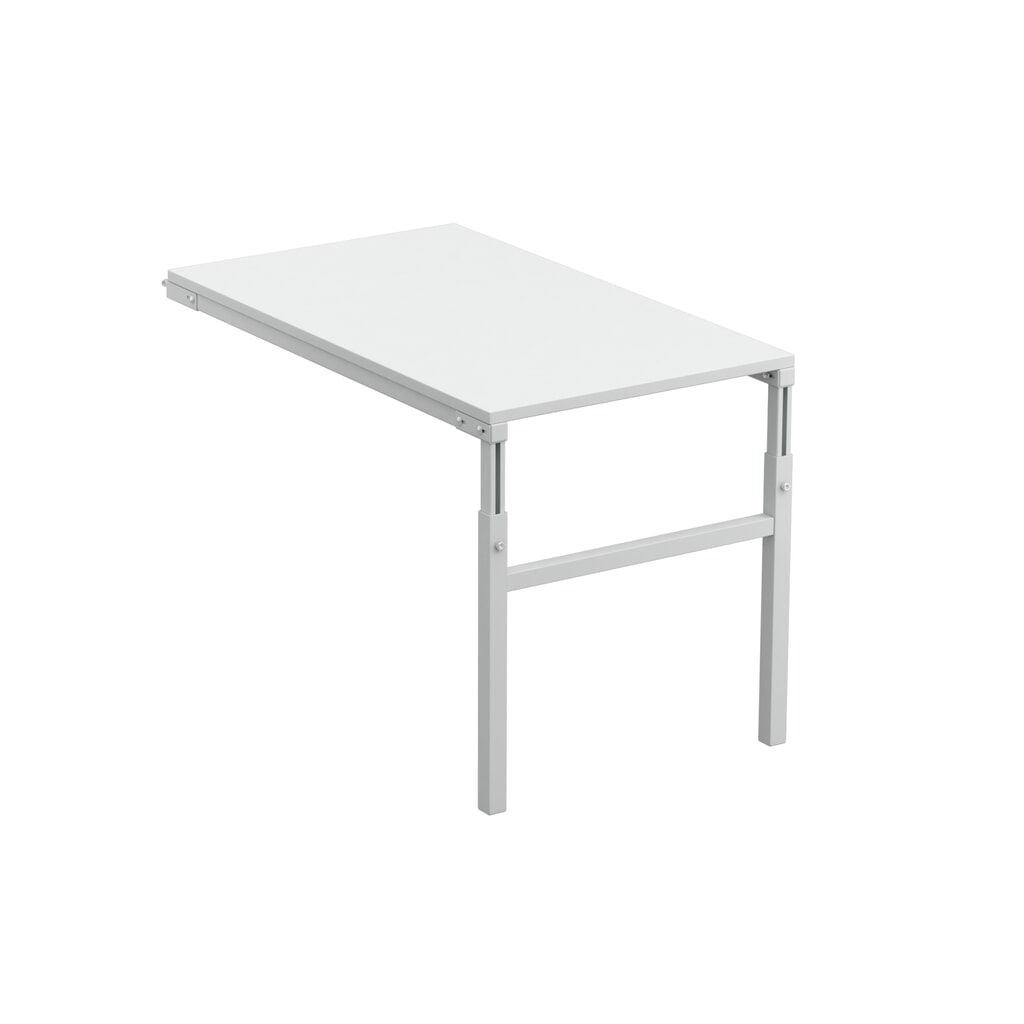Table d’angle d’appoint pour système de poste de travail, réglable en hauteur, capacité de charge 150 kg, l x P 1 000 x 500 mm Illustration du produit: Table d’angle d’appoint pour système de poste de travail, réglable en hauteur, capacité de charge 150 kg, l x P 1 000 x 500 mm