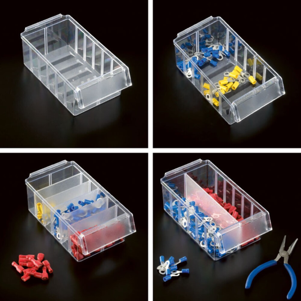 N° de l'image du produit 5 : Cloisons intermédiaires longitudinales, pour systèmes de rangement pour petites pièces Premium, pour une hauteur de 37 mm