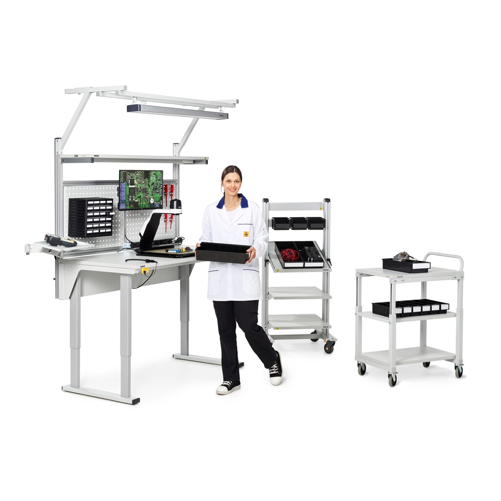 N° de l'image du produit 6 : Servante, FP 150 kg, LxP 700 x 500 mm