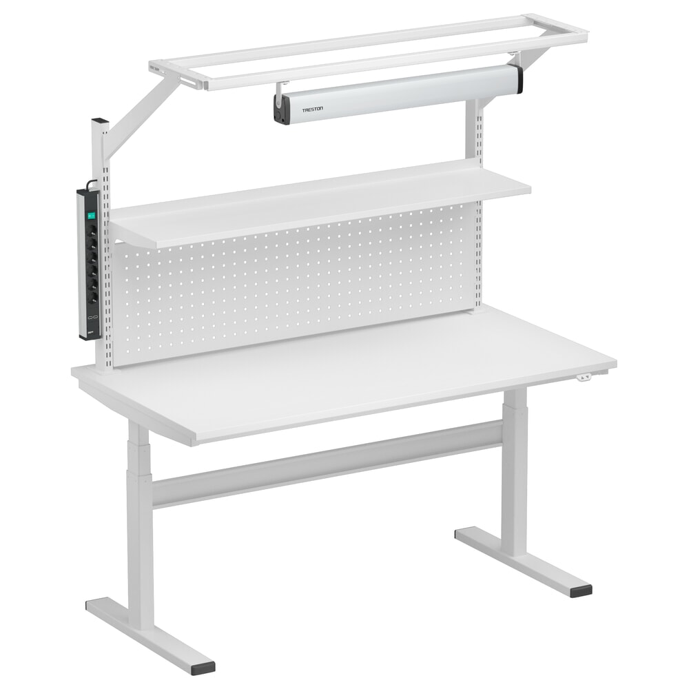 N° de l'image du produit 5 : Montants perforés pour table de travail TRESTON TED, avec bride, hauteur 790 mm, 2 pcs/UV