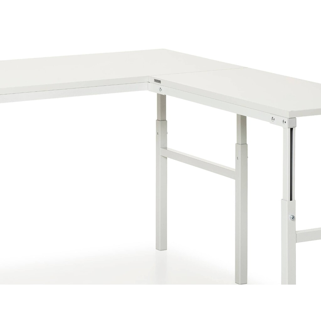 Table d’angle d’appoint pour système de poste de travail, réglable en hauteur, capacité de charge 150 kg, l x P 1 200 x 700 mm N° de l'image du produit 3 : Table d’angle d’appoint pour système de poste de travail, réglable en hauteur, capacité de charge 150 kg, l x P 1 200 x 700 mm