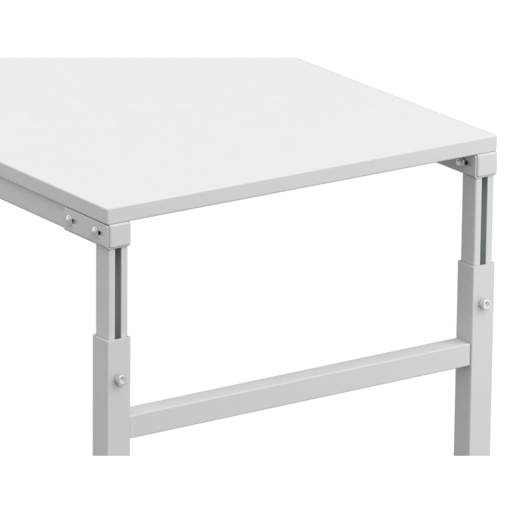 N° de l'image du produit 4 : Table d’angle d’appoint pour système de poste de travail, réglable en hauteur, capacité de charge 150 kg, l x P 1 200 x 700 mm