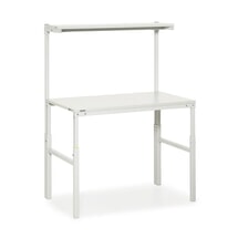 N° de l'image du produit 1 : Table de travail TRESTON TPH avec étagère, ESD, réglable en hauteur manuellement, lxP 1&nbsp;200&nbsp;x&nbsp;700&nbsp;mm