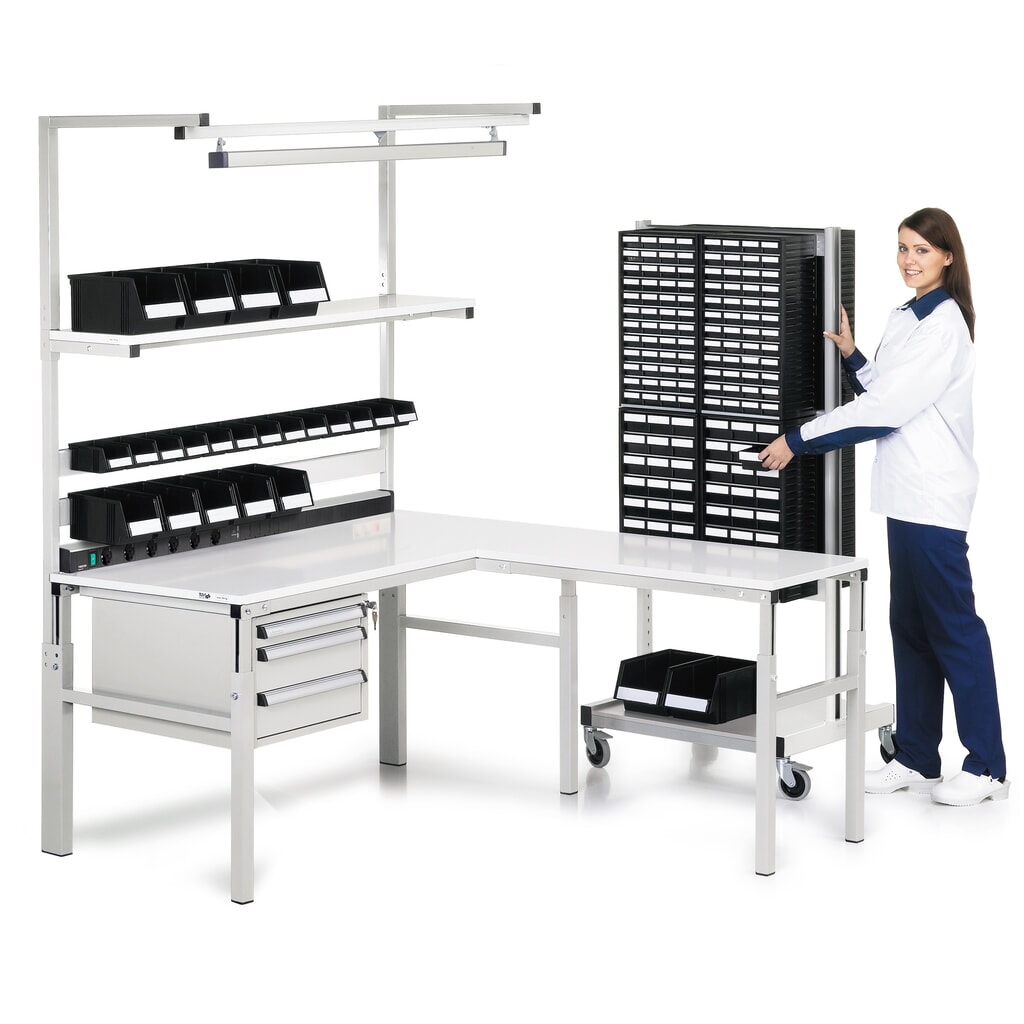 N° de l'image du produit 5 : Profilé à caisson BP pour table de travail TRESTON TPH, ESD, longueur 1 500 mm