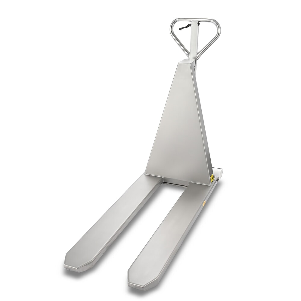 N° de l'image du produit 2 : Transpalette à ciseaux en acier inoxydable Ameise® PTM 1.0 Scissor INOX, capacité de charge 1 000 kg, longueur de fourche 1 200 mm, nylon