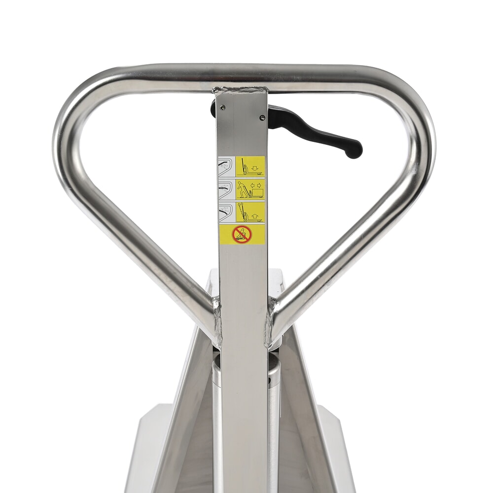 N° de l'image du produit 3 : Transpalette à ciseaux en acier inoxydable Ameise® PTM 1.0 Scissor INOX, capacité de charge 1 000 kg, longueur de fourche 1 200 mm, nylon