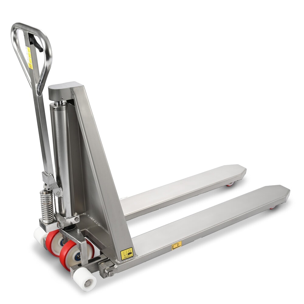 N° de l'image du produit 10 : Transpalette à ciseaux en acier inoxydable Ameise® PTM 1.0 Scissor INOX, capacité de charge 1 000 kg, longueur de fourche 1 200 mm, nylon