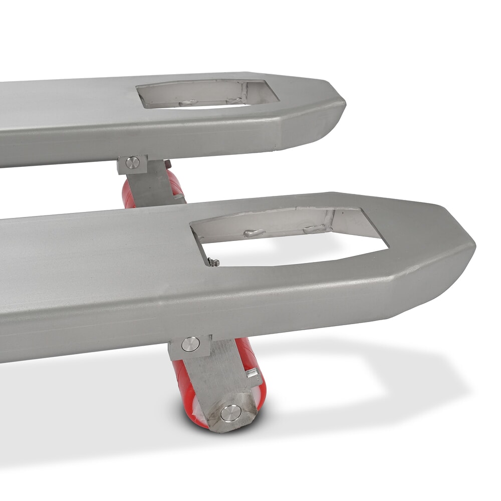 N° de l'image du produit 3 : Transpalette en acier inoxydable Ameise® PTM 2.0 INOX, capacité de charge 2 000 kg, longueur de fourche 1 150 mm, nylon